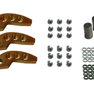 78-90 Gram Adjustable Weight Kit (bushed) Set of 3 / Now with the capability to use Magnets, Bolts, Washers, and Tungsten.  Total weight is102.1(must purchase part # 125-135)