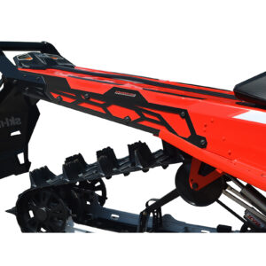 Ski-doo Gen 4 & 5  Hide 'N' Go (HNG) Rear Bumper  154" Tunnel / 165" Expert  (Black Rear Handle) - Black