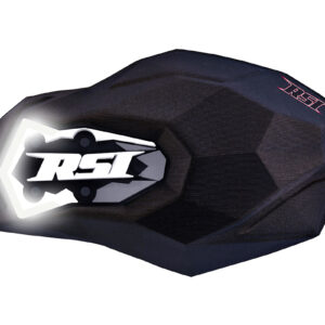 RSI "STONEWALL" HANDGAURDS WITH LED "RSI" LIGHTS.  FLEXIBLE, ALL WEATHER, DURABLE EVA FOAM CONSTRUCTION.