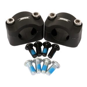 1 1/8" OVERSIZED HANDLEBAR CLAMP KIT BLACK ANODIZED