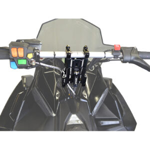 FLEX AJUSTABLE PIVOTING RISER - ADJUSTS FROM 4-6' BLACK W/ MACHINED & LASERED ACCENTS BLACK ANODIZED