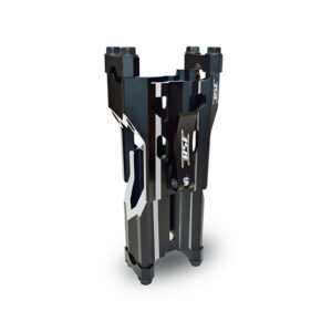 FLEX AJUSTABLE PIVOTING RISER - ADJUSTS FROM 5-8' BLACK W/ MACHINED & LASERED ACCENTS BLACK ANODIZED