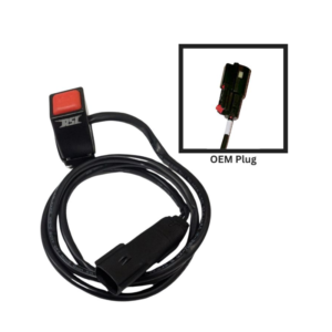 ARCTIC CAT CATALYST CHASSIS BILLET ALUMINUM MOMENTARY KILL SWITCH BLACK ANODIZED W/ OEM CONNECTOR