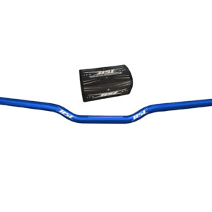 Hustler Aluminum 7/8" Hooked Handlebar 1" Rise - Dark Blue