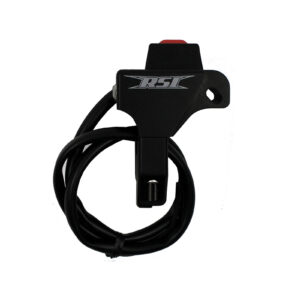 POLARIS BILLET PUSH BUTTON KILL SWITCH , W / MOMENTARY  NO TERMINALS BLACK ANODIZED
