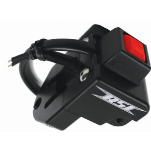SKIDOO / LYNX REX XP/XM/XS/LYNX (2-STROKE ENGINE ONLY) W/ BILLET PUSH BUTTON KILL SWITCH, - UNIVERSAL NO TERMINALS BLACK ANODIZED